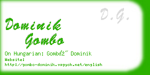 dominik gombo business card